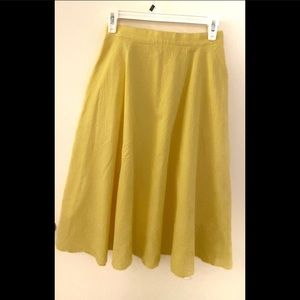 long 28.5” yellow skirt!